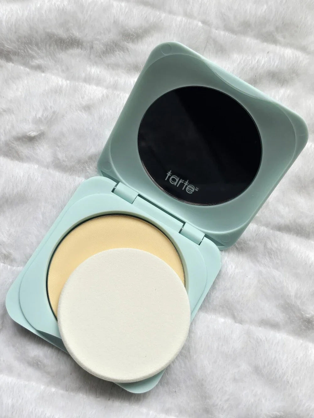 new Tarte Sea Sunset Blur Translucent Finishing Powder Compact Makeup No Pores